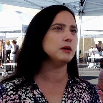 Phoenix Councilwoman Yassamin Ansari at a Project Connect Event in Downtown Phoenix. (STN)