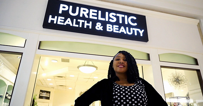 Founder and Owner of Purelistc Health and Beauty, Leticia Long stands outside her store in Chandler Fashion Center