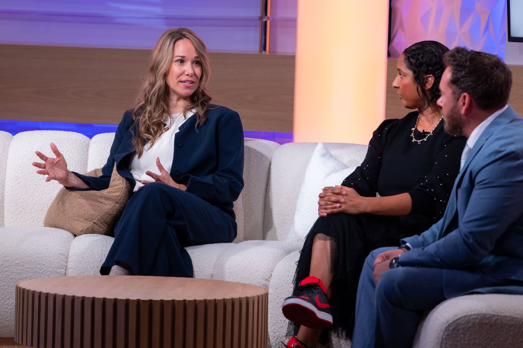 Panel discussion, live studio show, interview