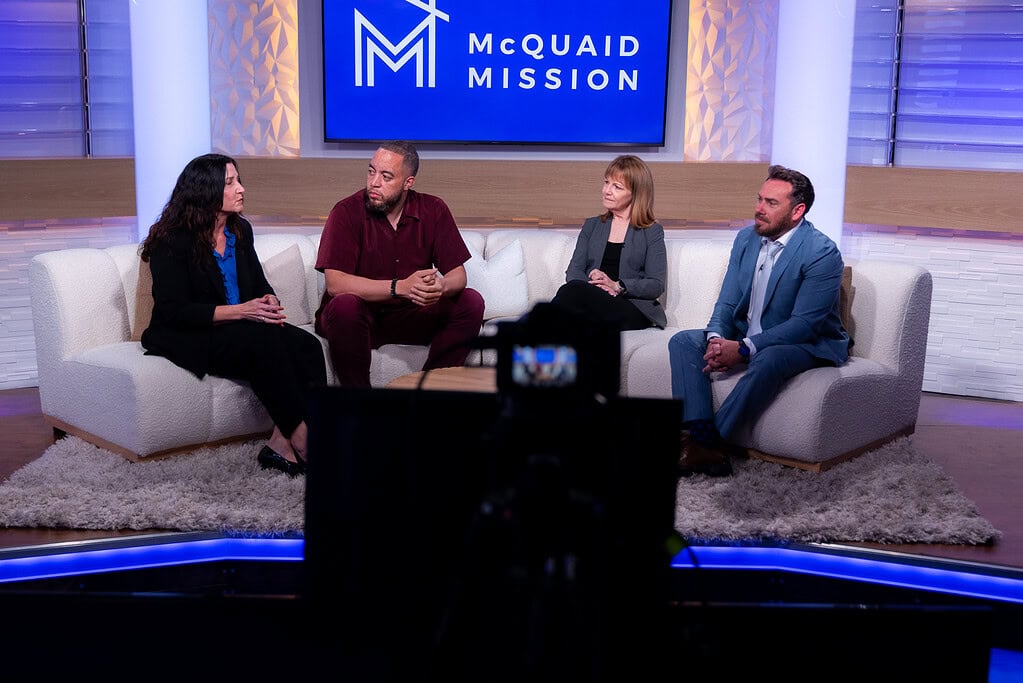 Panel discussion, interview, live studio audience