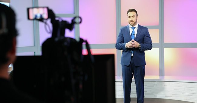 Host Eric Sperling during the taping of Episode 6 of It Happens at STN, March 2, 2023 (STN/Brett Haehl)