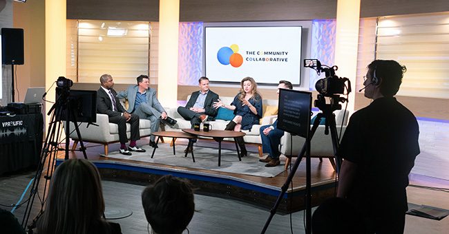 The Community Collaborative Action Panel during the taping of Episode 6 of It Happens at STN, March 2, 2023 (STN/Brett Haehl)