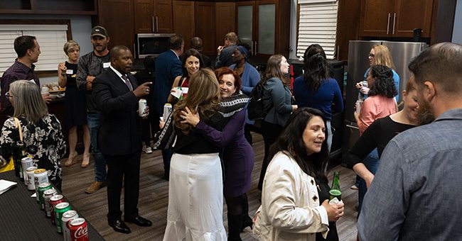 Guests meet in the STN studios in downtown Phoenix prior to the taping of the April episode of It Happens at STN on April 6, 2023 (STN/Brett Haehl)