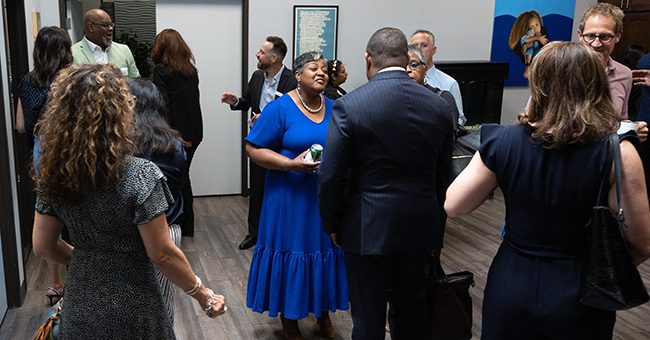 Guests arrive at STN Studios in Downtown Phoenix prior to the taping of the June episode of It Happens at STN on May 18, 2023. (STN/Brett Haehl)