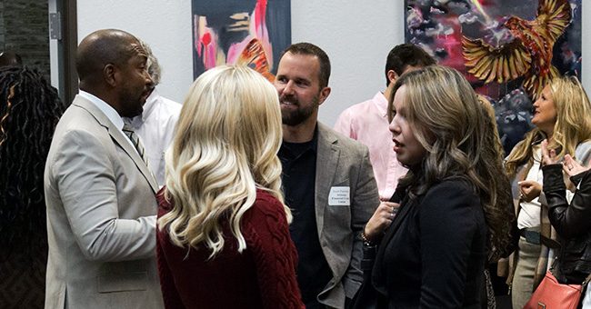 STN hosts Robin Reed and Kristin Keogh chat with guests before the taping of the third episode of It Happens at STN on November 3, 2022. (STN/Brett Haehl)