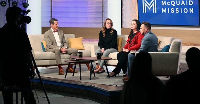 A view from the live studio audience for the McQuaid Mission segment during the taping of It Happens at STN Episode 4 on December 2, 2022.(STN/Brett Haehl)