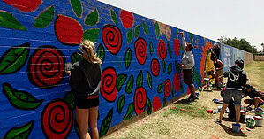 handson, community, mural, volunteer
