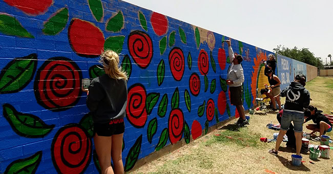 handson, community, mural, volunteer